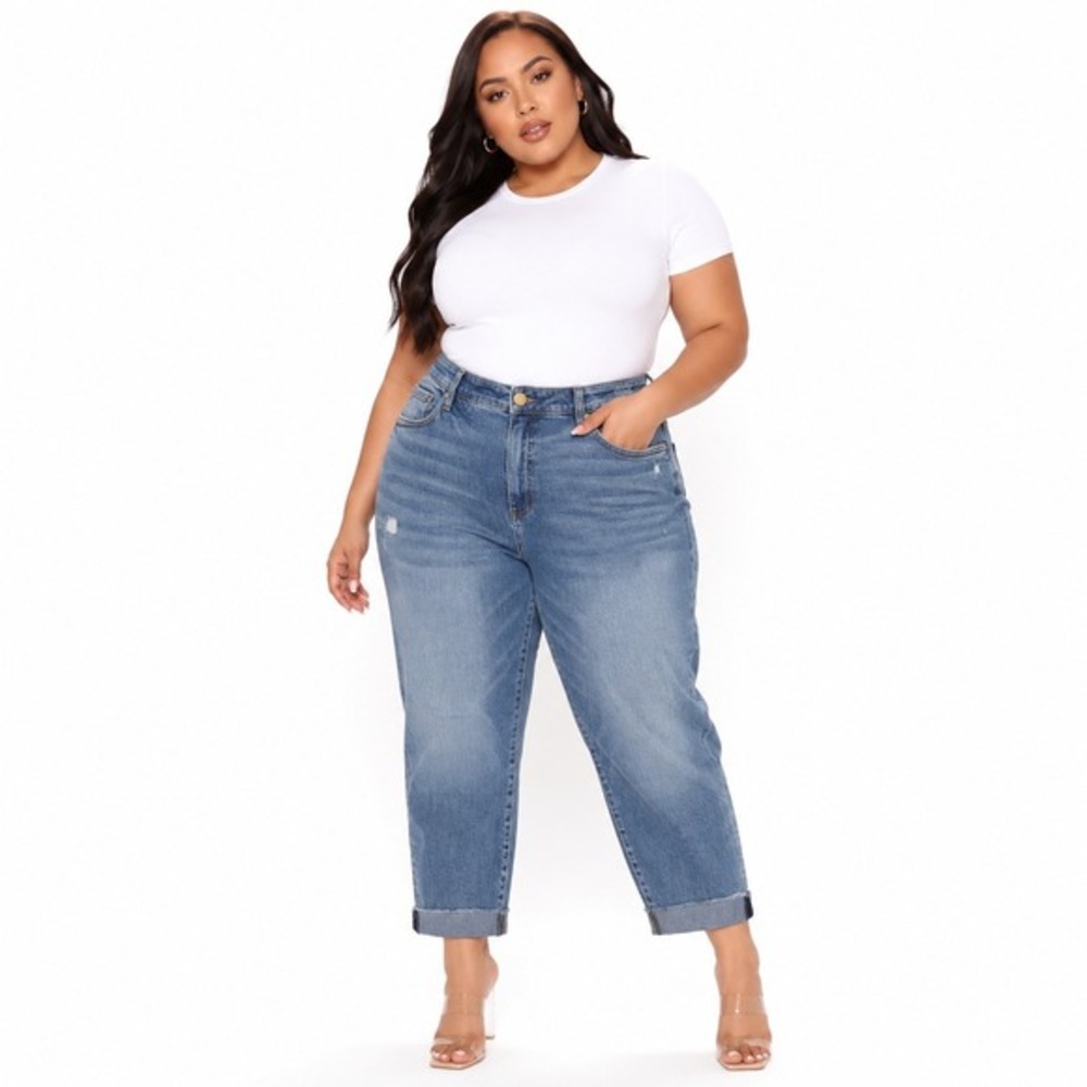 Kut From The Kloth Ellen Crop Straight Leg Jeans Indigo Distressed 20W NEW